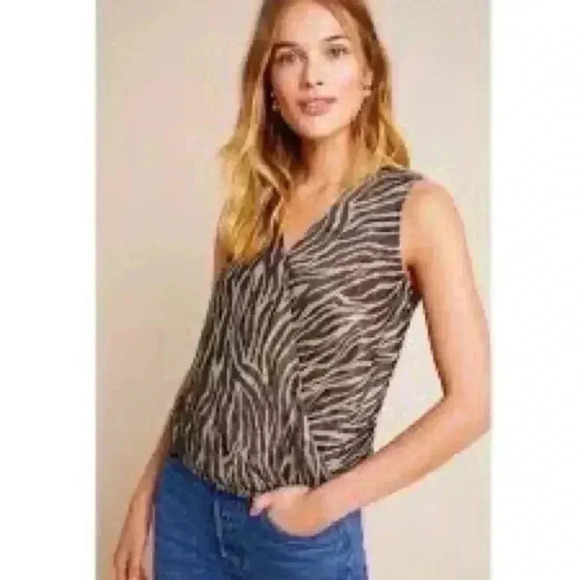 Anthropologie Tops - Anthropologie eri + Ali zebra printed blouse‎